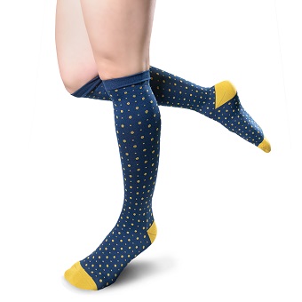 JEBA™ Polka Dot Knee High Socks med
